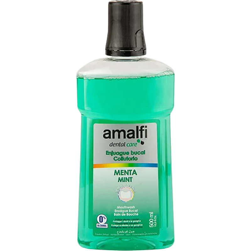 Ополіскувач для ротової порожнини AMALFI М'ята 500 мл (AMWM500) Ополіскувач для ротової порожнини AMALFI М'ята 500 мл (AMWM500)