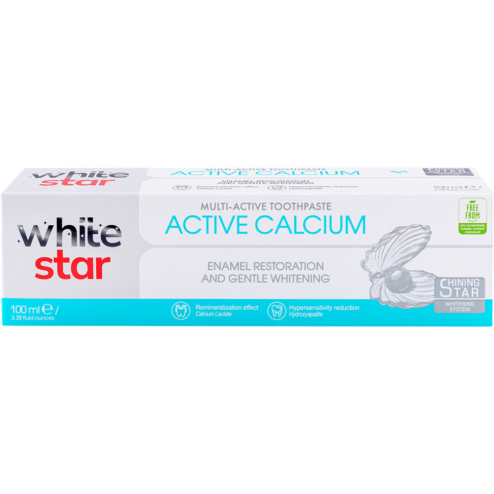 Зубная паста WHITE STAR Active Calcium 100 ml (3800237400294) Зубная паста WHITE STAR Active Calcium 100 ml (3800237400294)