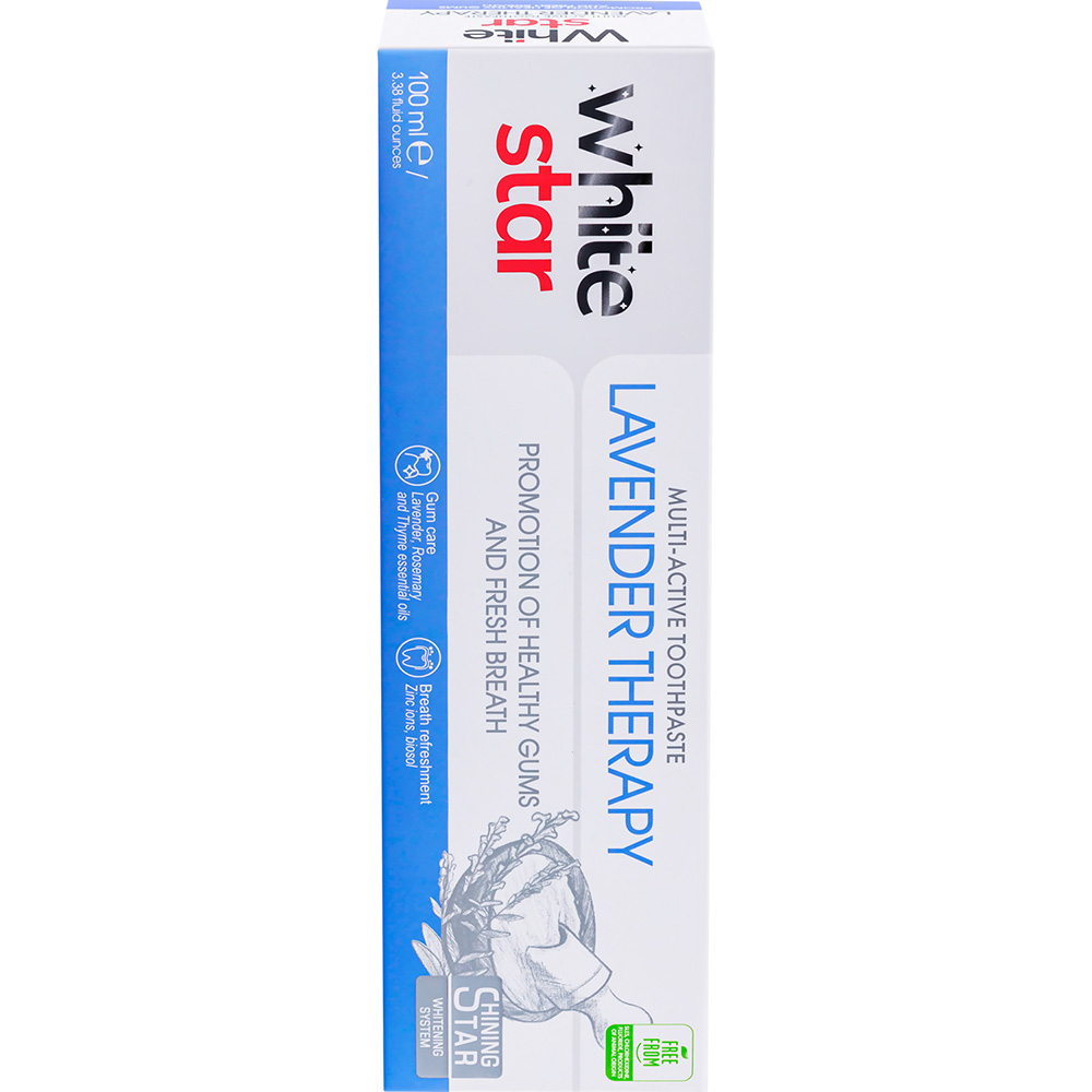 Зубна паста WHITE STAR Lavender Therapy 100мл (3800237400331) Призначення захист ясен