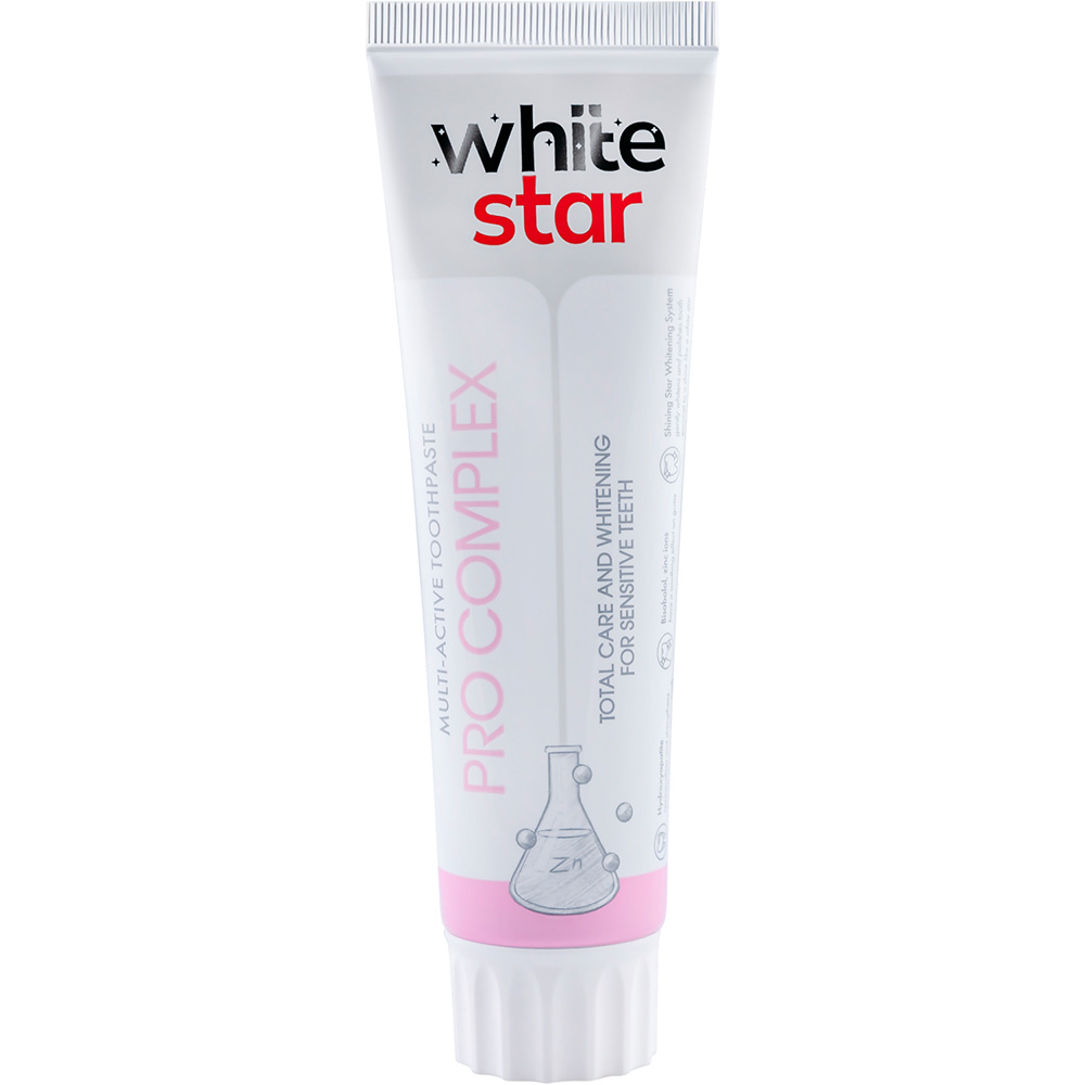 Зубная паста WHITE STAR Pro Complex 100мл (3800237400270) Тип зубная паста