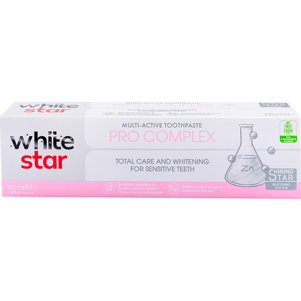 Зубная паста WHITE STAR Pro Complex 100мл (3800237400270) Зубная паста WHITE STAR Pro Complex 100мл (3800237400270)