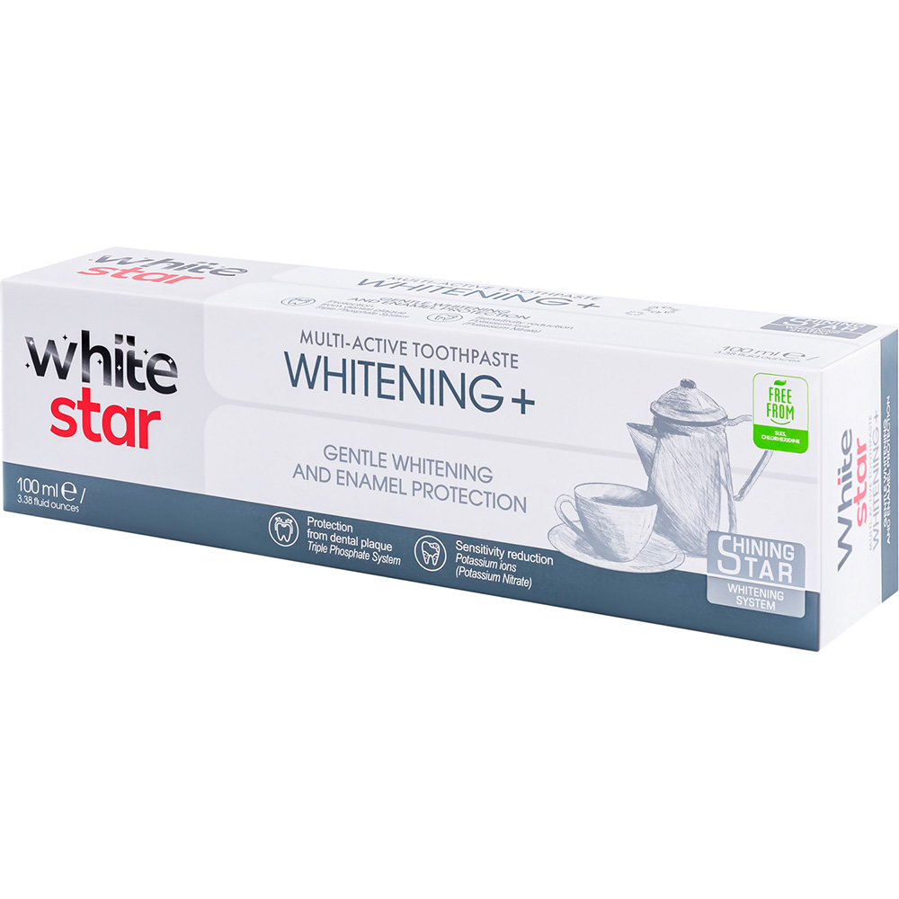 Зубная паста WHITE STAR Whitening + 100мл (3800237400300) Категория для взрослых