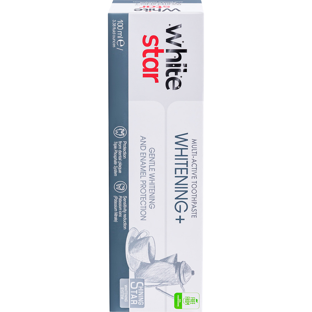 Зубная паста WHITE STAR Whitening + 100мл (3800237400300) Назначение ароматизация/от запаха
