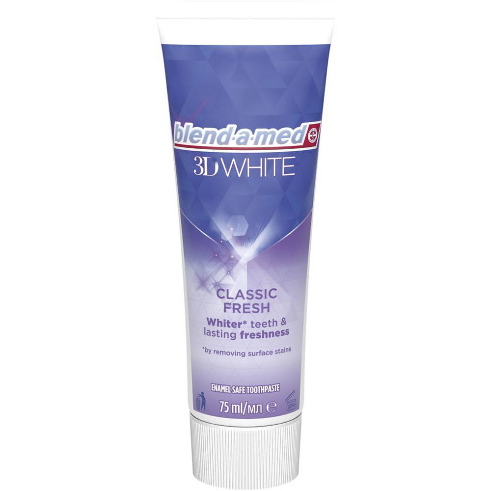 Зубная паста BLEND-A-MED 3D White Классическая свежесть 75 мл (80722070) Зубная паста BLEND-A-MED 3D White Классическая свежесть 75 мл (80722070)