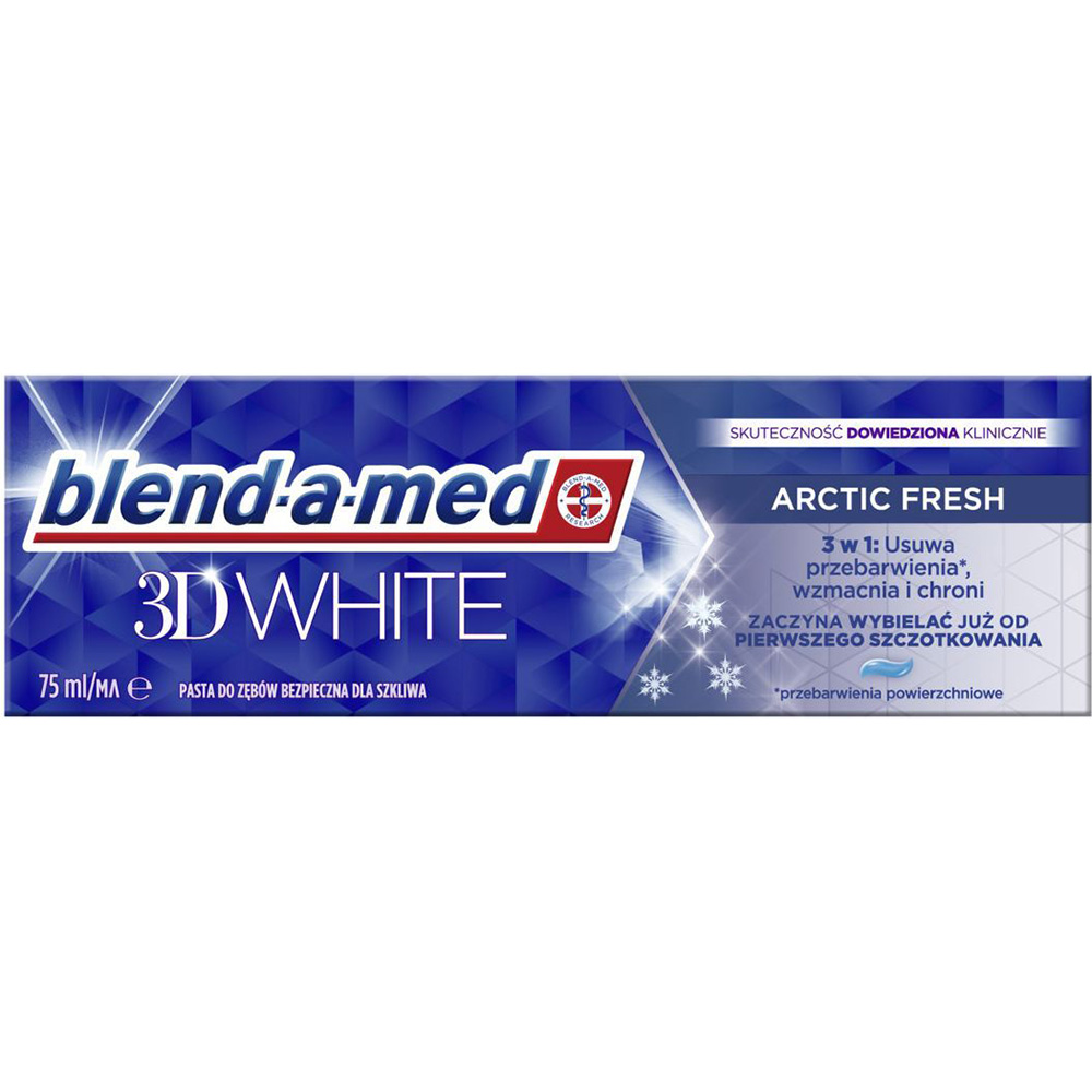 Зубная паста BLEND-A-MED 3D White Арктическая свежесть 75 мл (80722071) Категория для взрослых