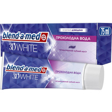 Зубная паста BLEND-A-MED 3D White Прохладная вода 75 мл (80722074)