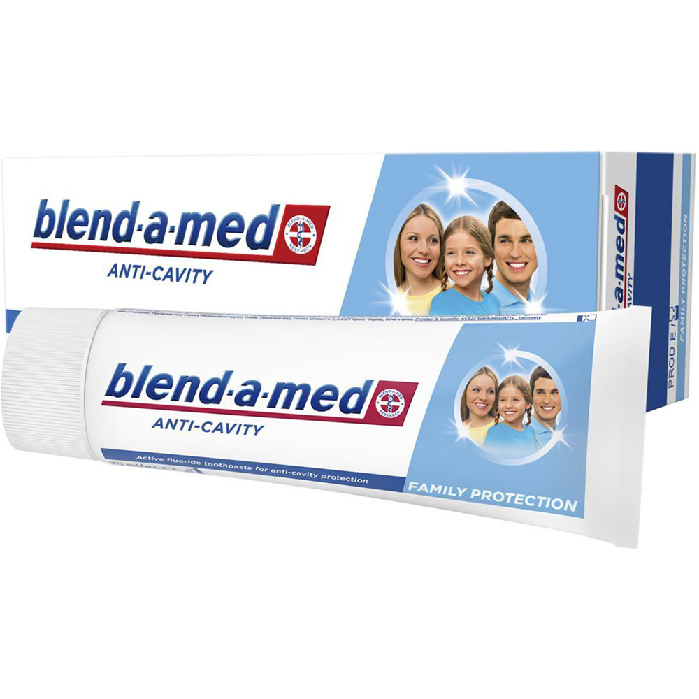 Зубная паста BLEND-A-MED Анти-кариес Защита для всей семьи 75 мл (80735284) Дополнительно подходит для взрослых и детей от 6 лет