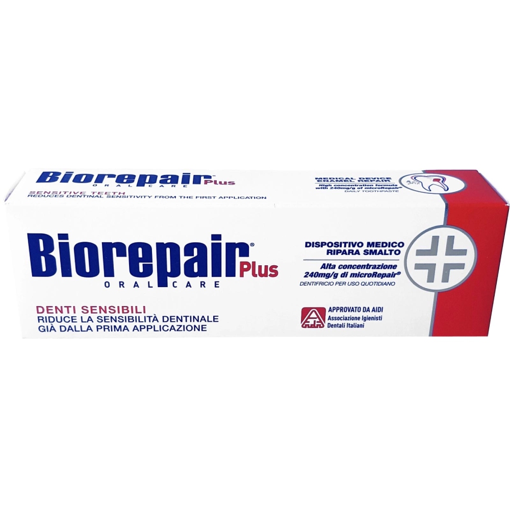 Зубна паста BIOREPAIR Plus Професійне звільнення від чутливості 75 мл (8017331052648) Призначення захист від карієсу
