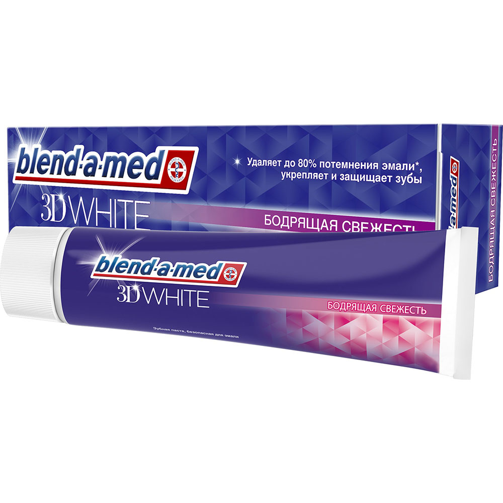 Зубна паста BLEND-A-MED 3D White Підбадьорлива Свіжість 100 мл (5013965612725) Зубна паста BLEND-A-MED 3D White Підбадьорлива Свіжість 100 мл (5013965612725)