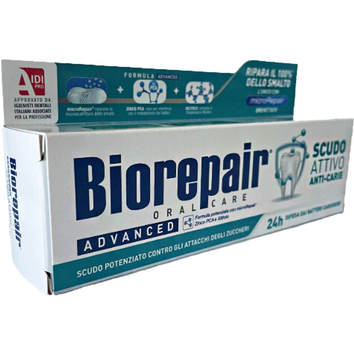 Зубна паста BIOREPAIR Pro Ідеальний захист 75 мл (8017331064078) Додатково Склад пасти містить парабенів, фтору, діоксиду титану, хлоргексидин, SLS тощо.