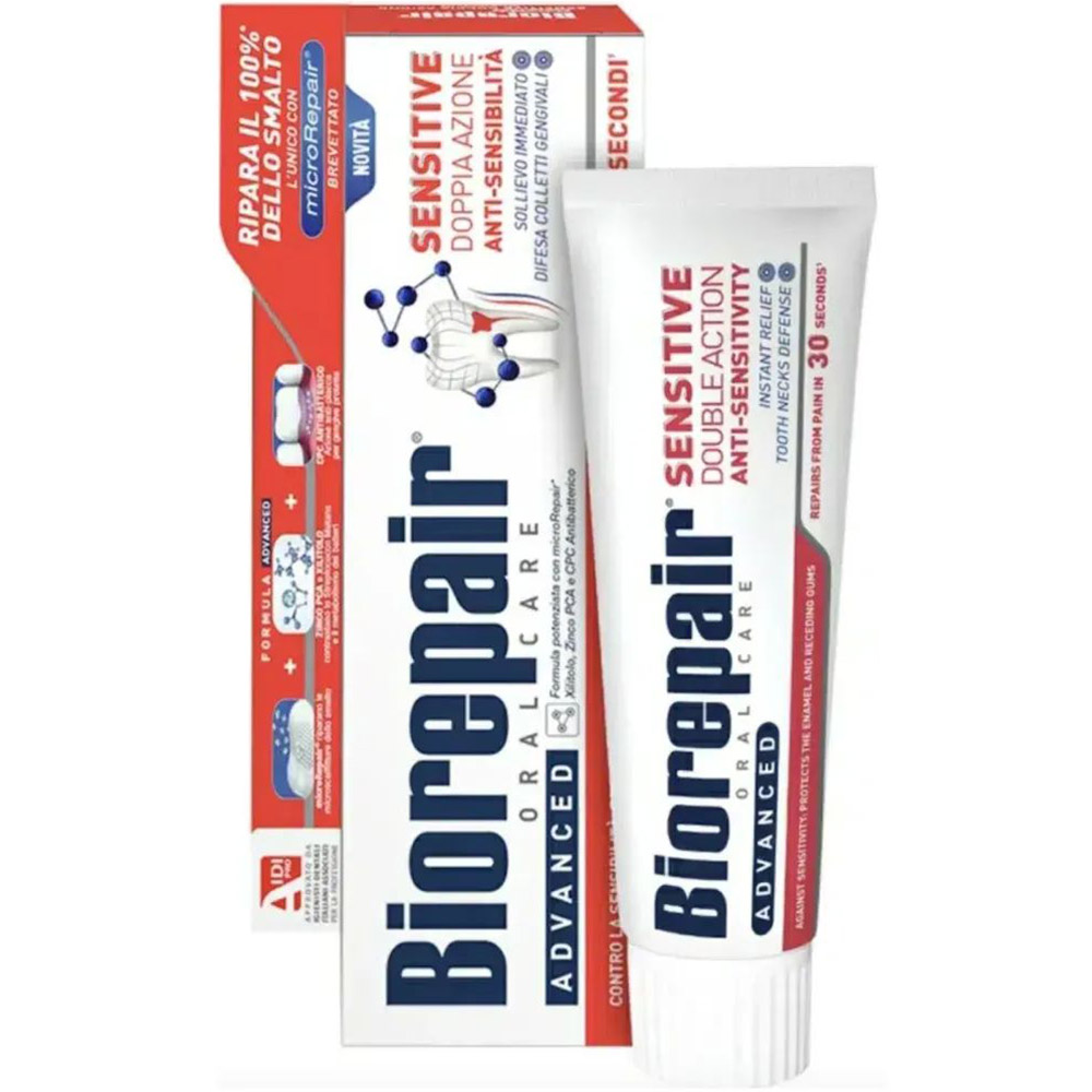 Зубна паста BIOREPAIR Швидке звільнення від чутливості 75 мл (8017331048443) Тип зубна паста