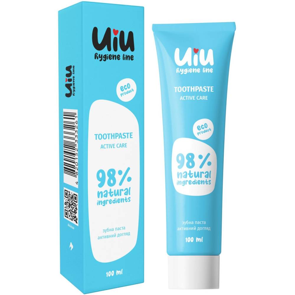 Зубна паста UIU Активний догляд 100мл (4820152333261) Тип зубна паста