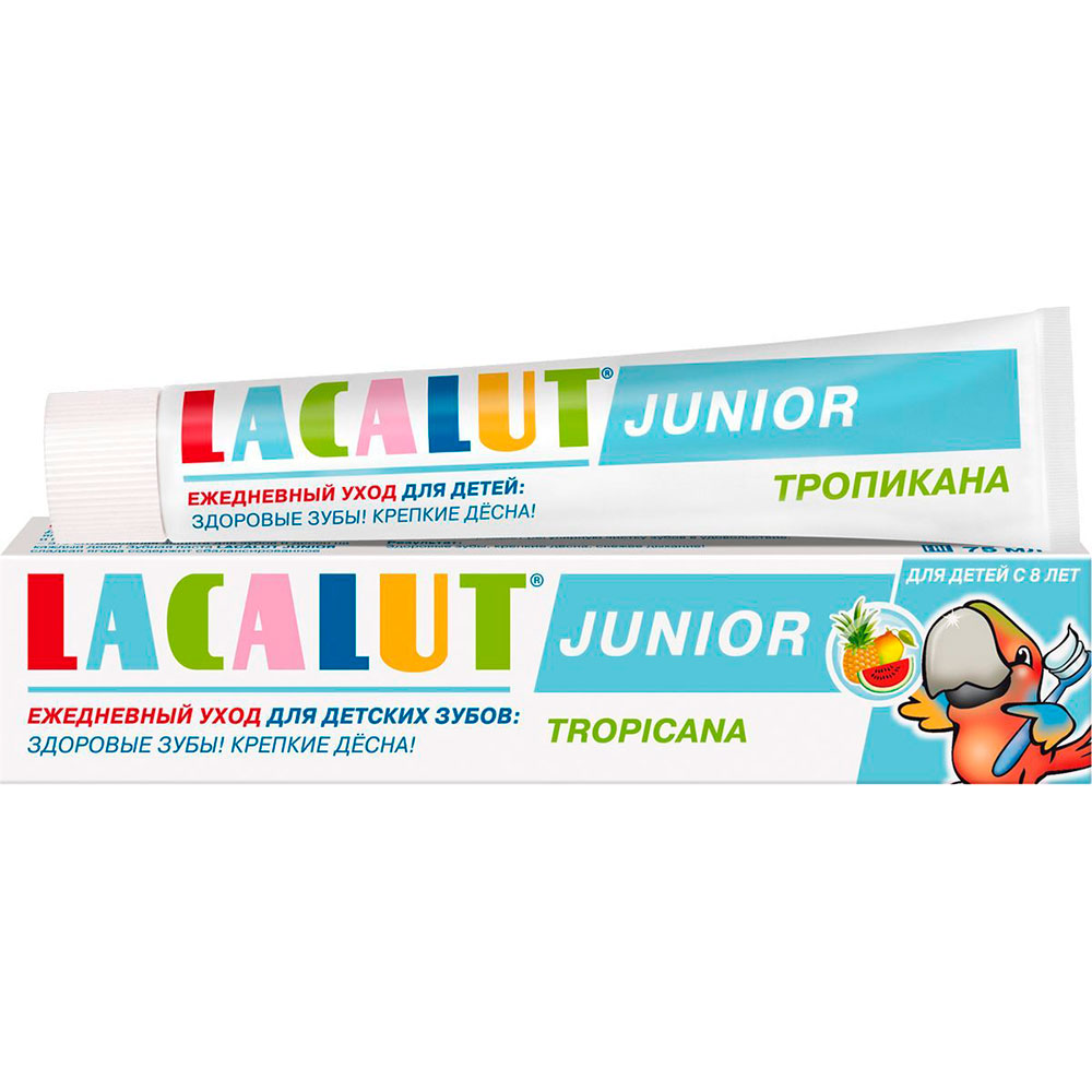 

Зубная паста LACALUT Тропикана 75 мл (4016369661970), дитяча зубна паста Тропікана 75 мл