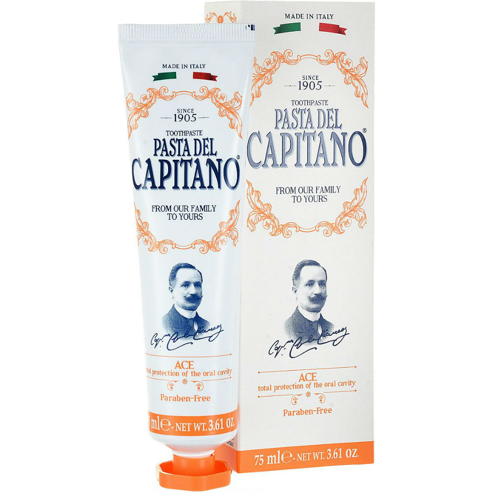 Зубная паста PASTA DEL CAPITANO с витаминами А, С, Е "1905" 75 мл (8002140137303)