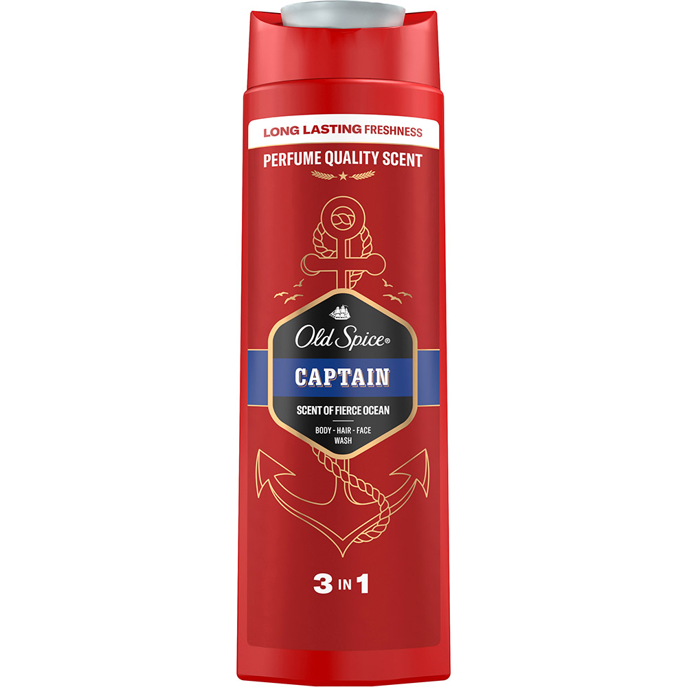 Шампунь-гель для душу Old Spice Captain 3-в-1 400 мл (8001090965615) Вид шампунь-гель для душу