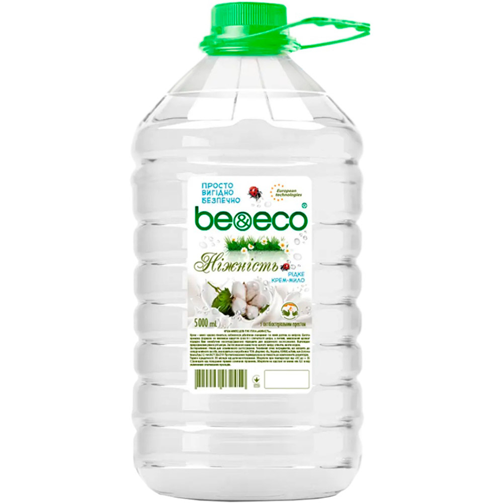 Жидкое мыло Be&Eco с антибактериальным эффектом Нежность 5 л (4820168433542) Жидкое мыло Be&Eco с антибактериальным эффектом Нежность 5 л (4820168433542)