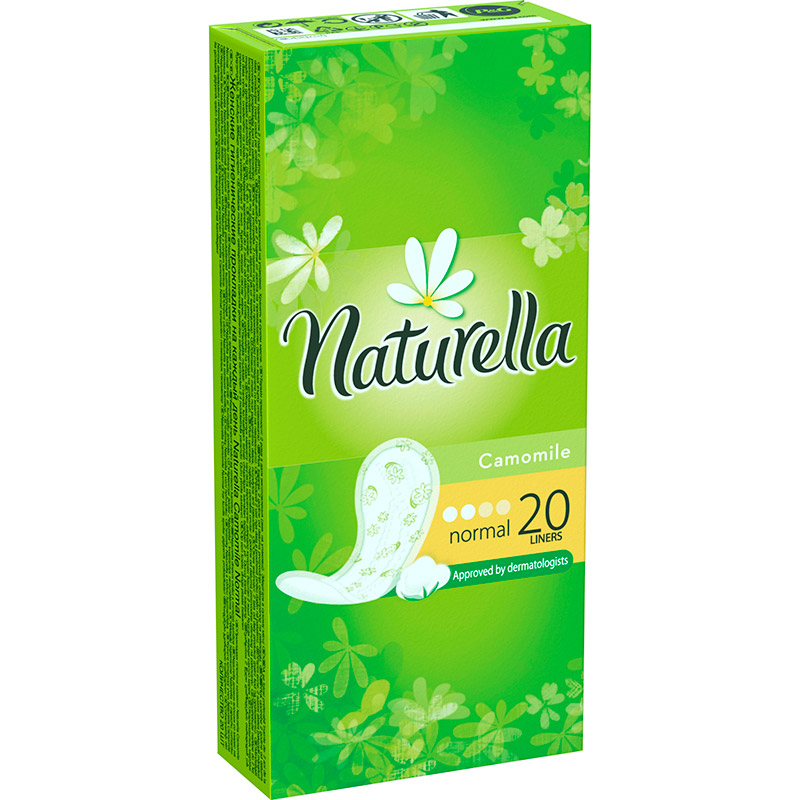 Ежедневные прокладки Naturella Сamomile Normal 20 шт (4015400240310 Вид прокладки