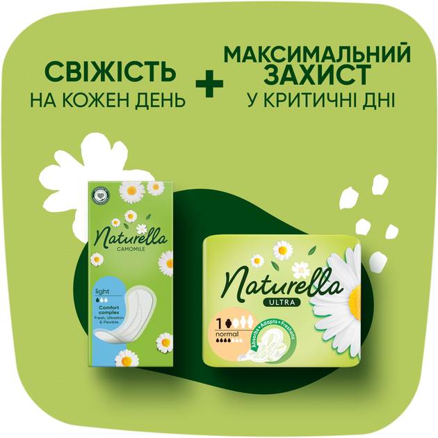 Ежедневные прокладки Naturella Camomile Light 52 шт (83735890) Категория для женщин