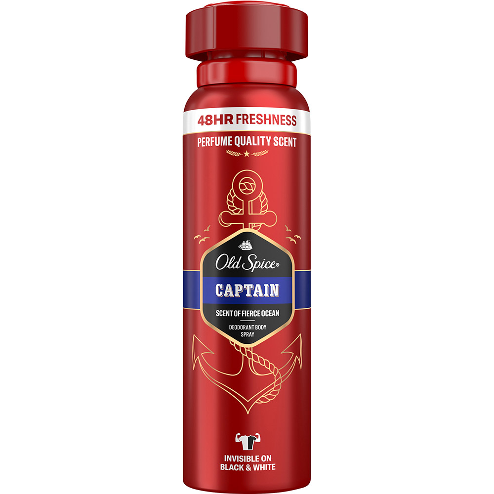 Дезодорант Old Spice аерозольний Captain 150 мл (8001090962867) Вид дезодоранти та антиперспіранти