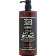 Гель для душа, волос и лица Dead Sea Collection Sandalwood 3 in 1 1000 мл (7290102256952)