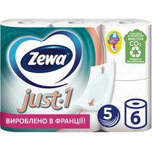 Туалетная бумага ZEWA Just 1 5 слоев 6 рулонов (7322541189314)