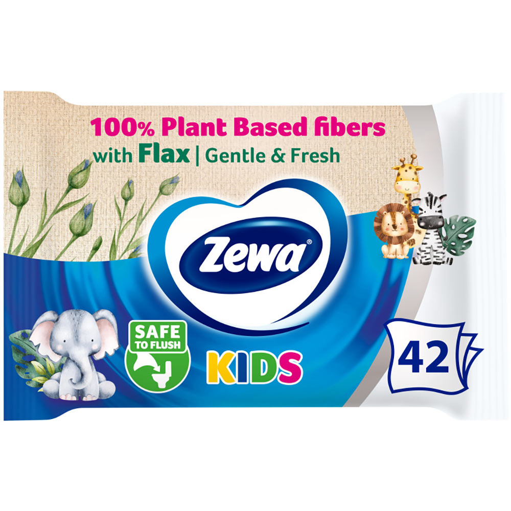 Туалетний папір вологий Zewa Kids 42 шт (7322540796551)