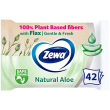 Туалетная бумага влажная Zewa Aloe Vera 42 шт (7322540898934)