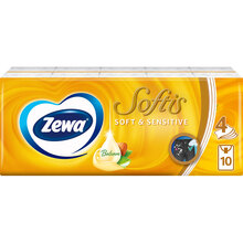 Носовые платочки Zewa Softis Soft&Sensitive 10x9 шт (7322540926262)