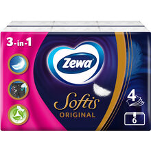 Носовые платочки Zewa Softis Original 6x9 шт (7322541112275)