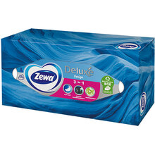Серветки ZEWA Deluxe косметичні тришарові 90 шт (4006670128002)