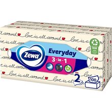 Салфетки Zewa Everyday двухслойные косметические 100 шт (7322540043464)