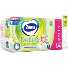 Туалетная бумага Zewa Deluxe аромат ромашка трехслойная 16 рулонов (7322540201925)
