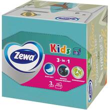 Салфетки косметические Zewa Kids 3D Box трехслойные 60 шт (7322540413977)
