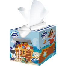 Салфетки косметические Zewa Kids 3D Box трехслойные 60 шт (7322540413977)