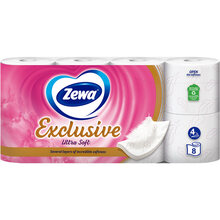 Туалетний папір Zewa Exclusive Ultra Soft 4 шари 8 рулонів (7322541191041)