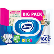Влажная туалетная бумага Zewa Kids 80 шт (7322541394275)