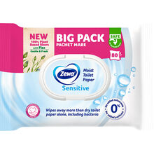 Вологий туалетний папір ZEWA Pure moist 80 шт (7322541395050)