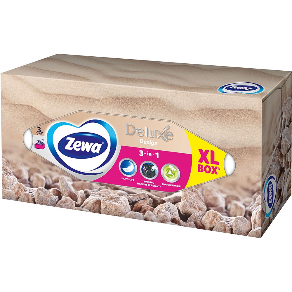 Покупка Салфетки косметические ZEWA Deluxe 150 (7322541685564)