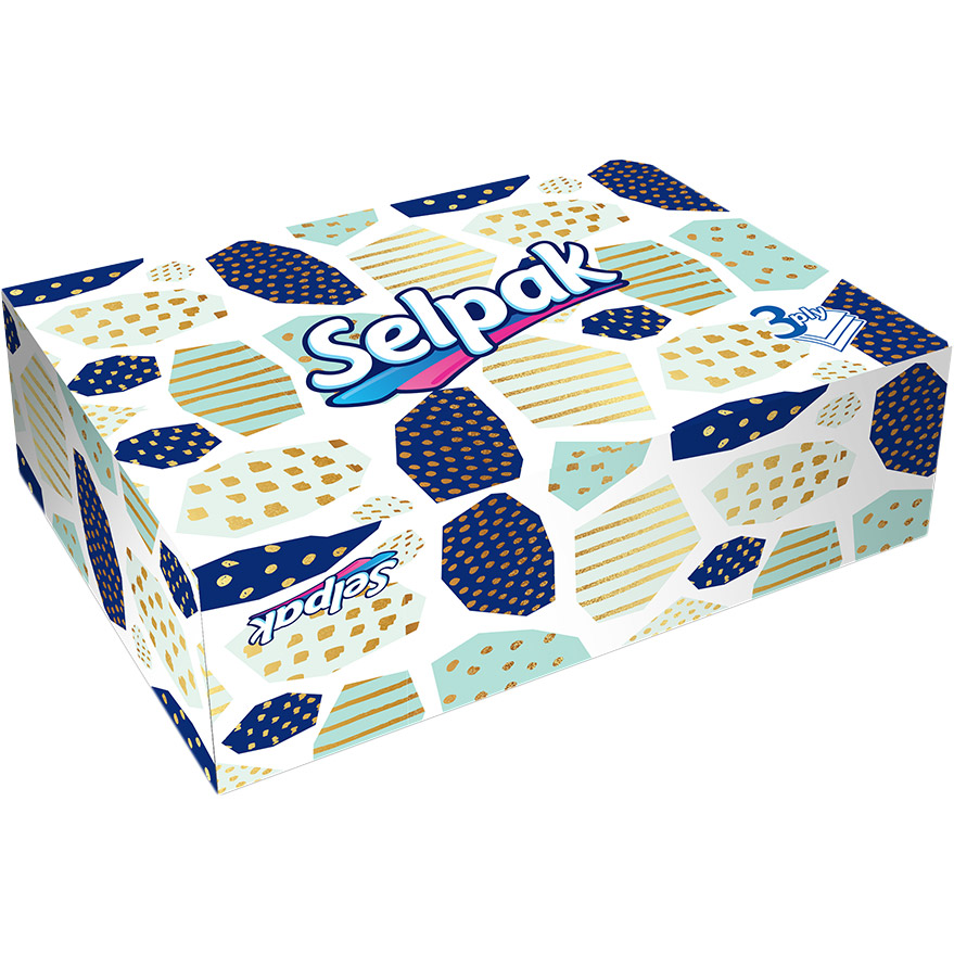 Салфетки гигиенические Selpak 3 слоя Мини Микс 70 шт (35161200)