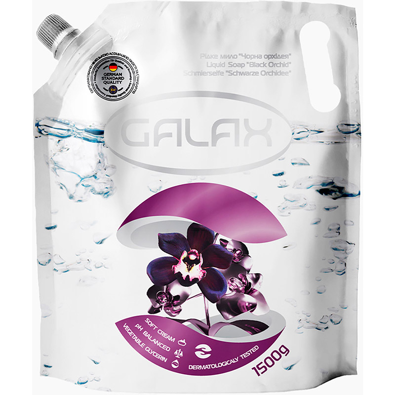Рідке мило Galax Чорна орхідея дой-пак 1500 г (4260637721686) Рідке мило Galax Чорна орхідея дой-пак 1500 г (4260637721686)