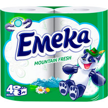 Туалетний папір Emeka Mountain Fresh 3 шари 4 шт (3800024026492)