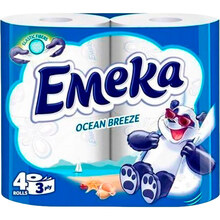 Туалетная бумага Emeka Ocean Breeze 3 слоя 4 шт (3800024026515)