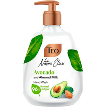 Рідке мило ТЕО Nature Elixir Avocado and Almond milk 300 мл (3800024047732)