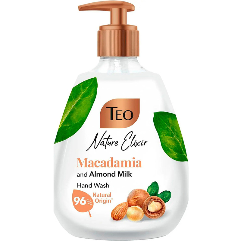 Жидкое мыло ТЕО Nature Elixir Macadamia and Almond milk 300 мл (3800024047749) Вид жидкое мыло