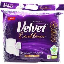 Папір туалетний VELVET Excellence Silk Proteins чотиришаровий 9 рулонів (VTPESP94)