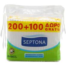 Ватные палочки SEPTONA запаска 200+100 шт. (SCB300R)