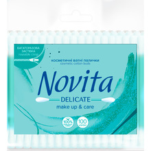 Ватные палочки NOVITA Delicate 100шт (4823071615906)