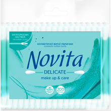 Ватные палочки NOVITA Delicate 200шт (7018338)