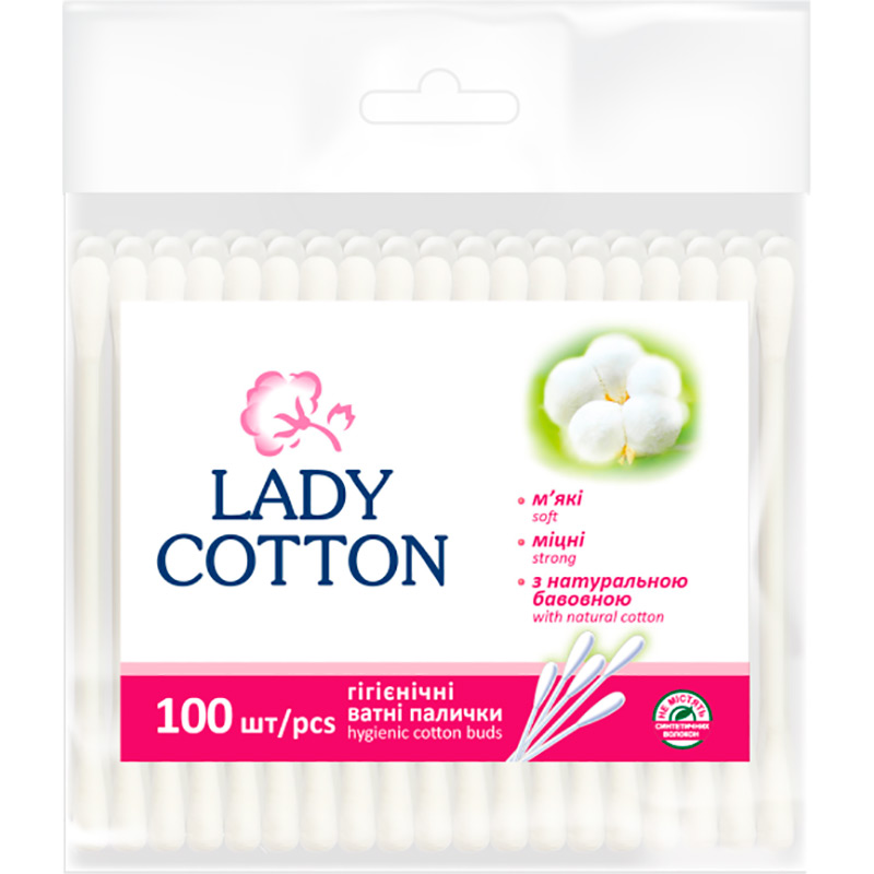 Ватні палички LADY COTTON 100 шт (4820048487351)