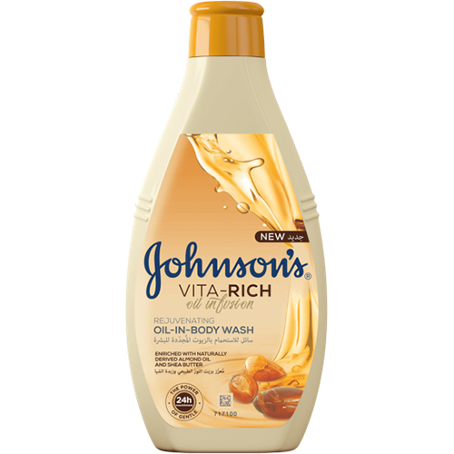 Гель для душа Johnson's Vita-Rich Oil Infusion с маслами миндаля и ши 250 мл (3574661543871)